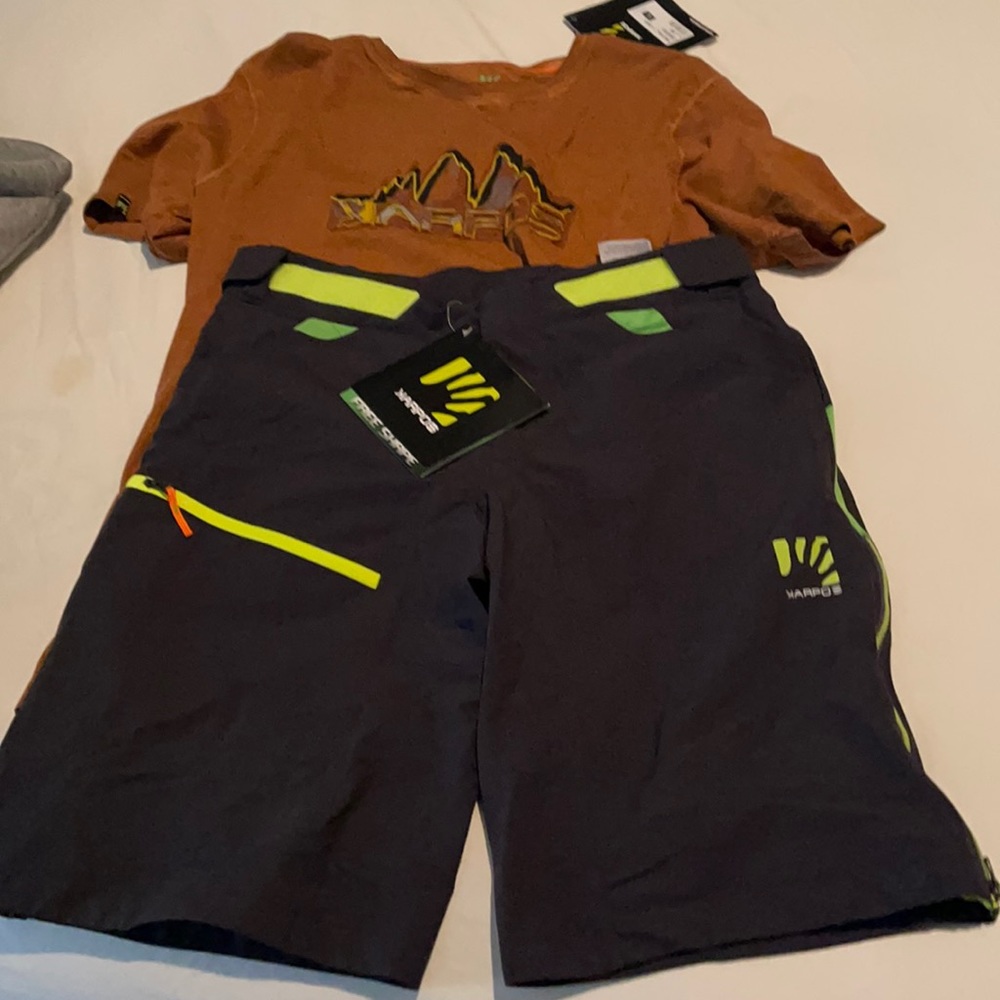 Karpos t shirt // shorts bundle NWT for men